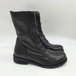 Felmini anfibio donna nero fondo classico zip laterale