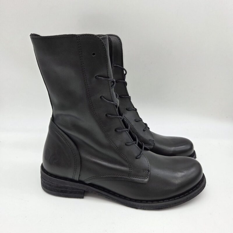 Felmini anfibio donna nero fondo classico zip laterale
