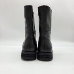 Felmini anfibio donna nero fondo classico zip laterale
