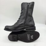Felmini anfibio donna nero fondo classico zip laterale