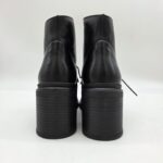 Felmini stivaletto stringato con tacco grande 8 cm nero donna