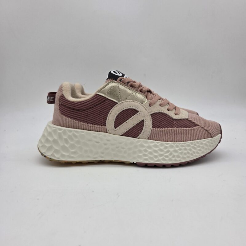 No Name sneakers donna in velluto rosa