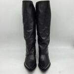 Metisse stivale texano con ghetta pelle nero tacco 5cm