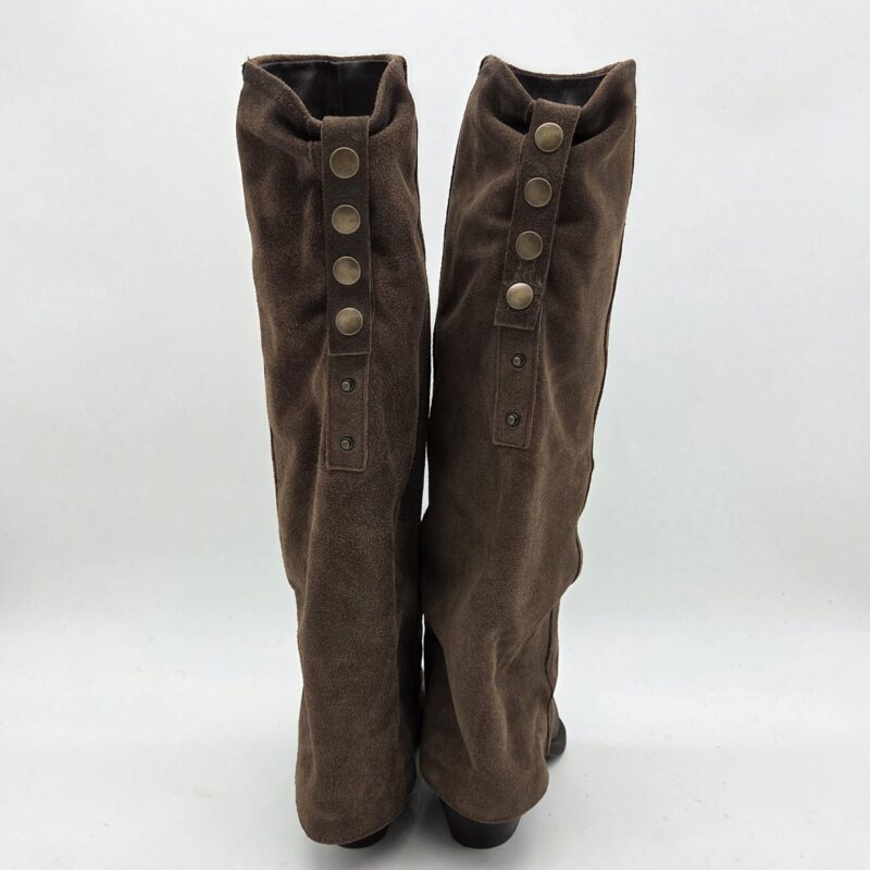 Metisse stivale texano con ghetta camoscio marrone tacco 5cm