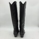 Metisse stivale texano donna pelle nera tacco 5 cm