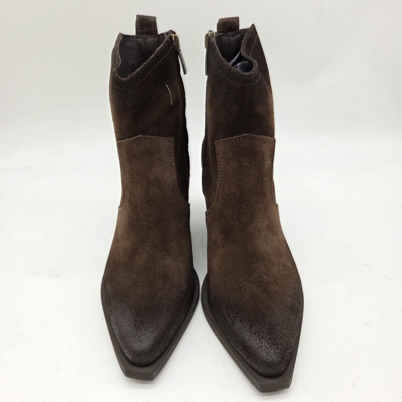 Metisse texano donna camoscio ingrassato testa di moro tacco 8cm