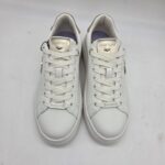 Alberto Guardiani Aeris sneakers donna pelle bianca con inserti oro